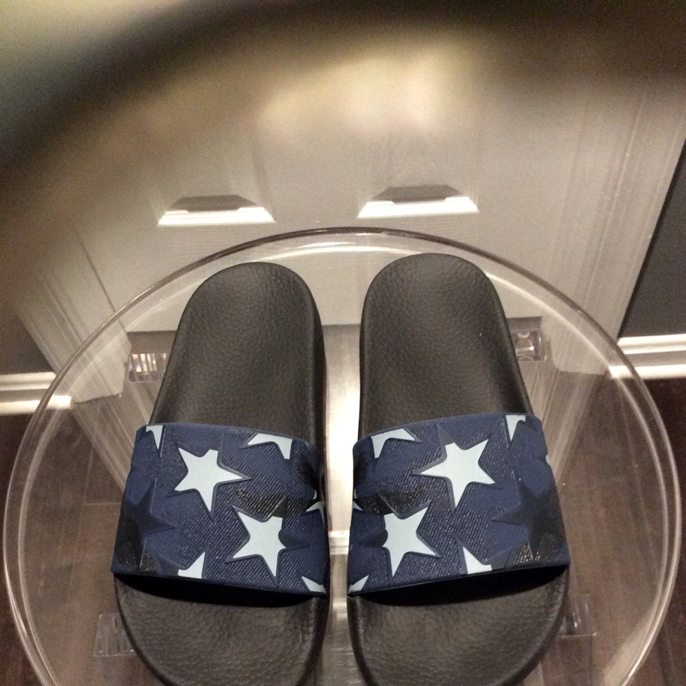 Valentino blue stars slides.